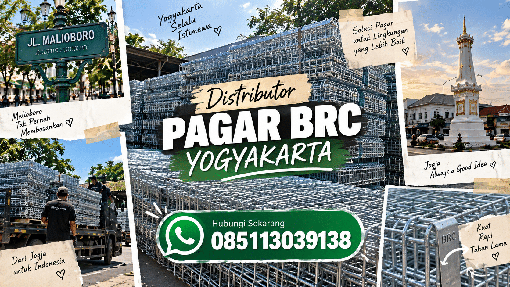 Distributor Pagar BRC Yogyakarta Murah - Kamiza Store